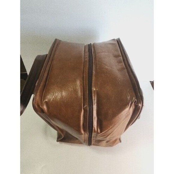 Brown Leather Storage Organizer with Vintage Patina - Picture 4 of 12